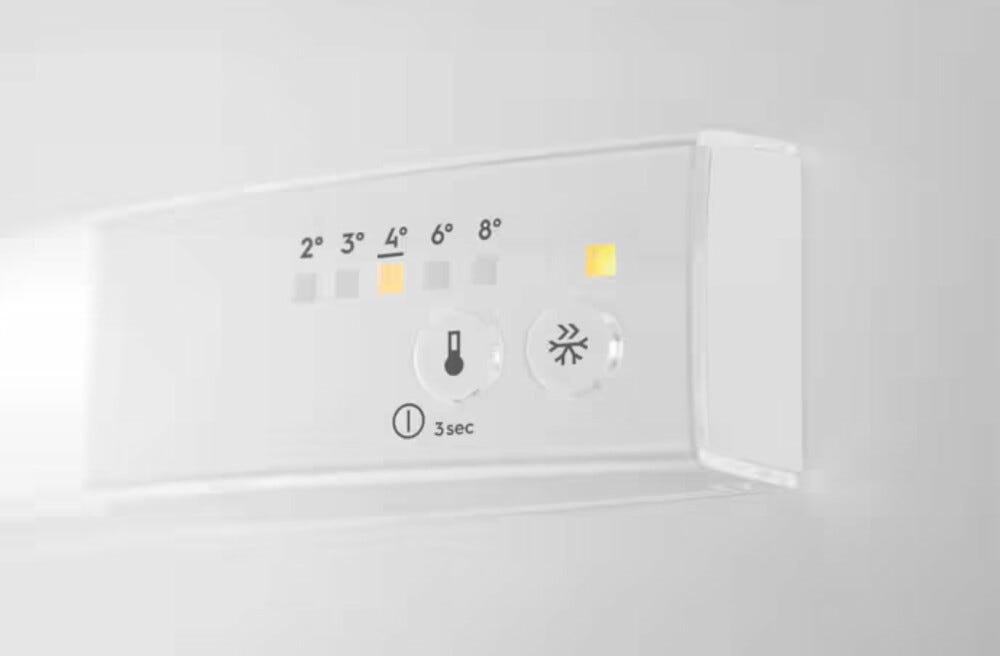 Electrolux KTS5LE16S Serie 500 ColdSense Frigoriferon con congelatore 249 l, LowFrost, FastFreeze, Controlli Touch Control