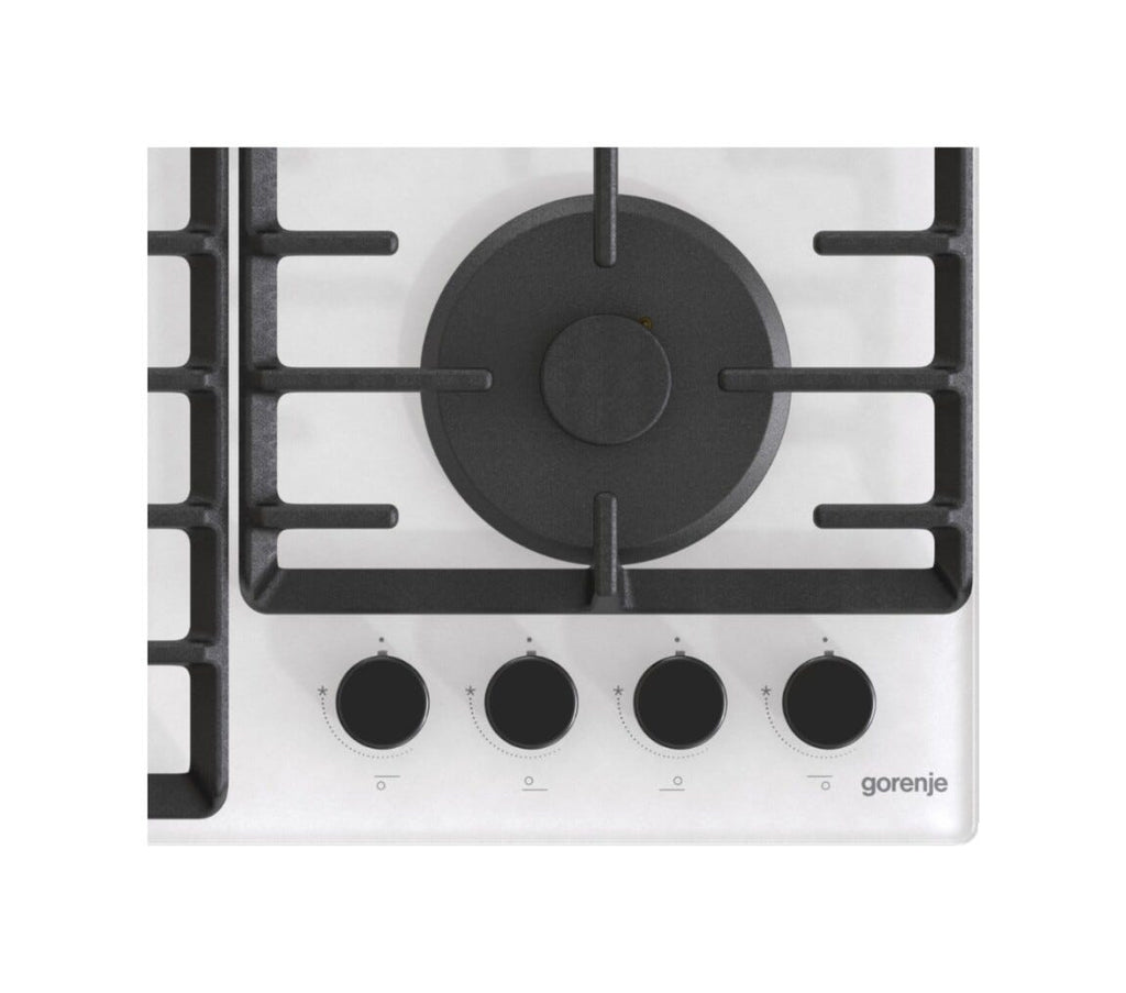 Gorenje GT642SYW Simplicity Piano cottura a gas cm. 60 - vetro bianco