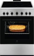 Electrolux LKR620066X Cucina da accosto cm. 60 - 4 zone cottura elettriche + 1 forno elettrico - inox antimpronta