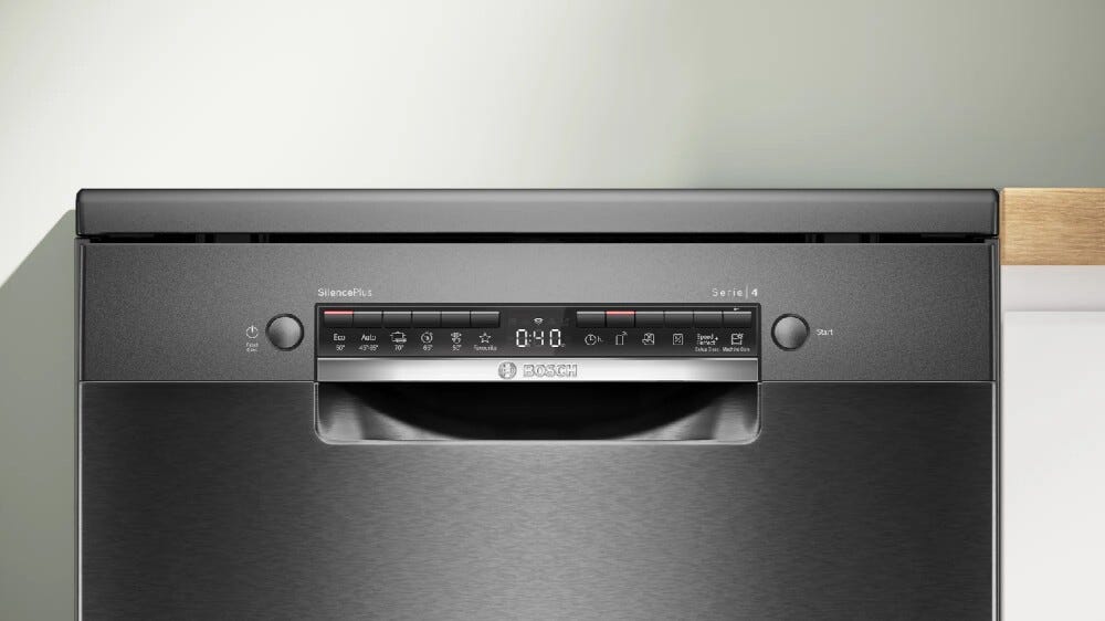 Bosch SMS4ENC06E 4 Lavastoviglie a libera installazione cm. 60 - 13 coperti - inox nero