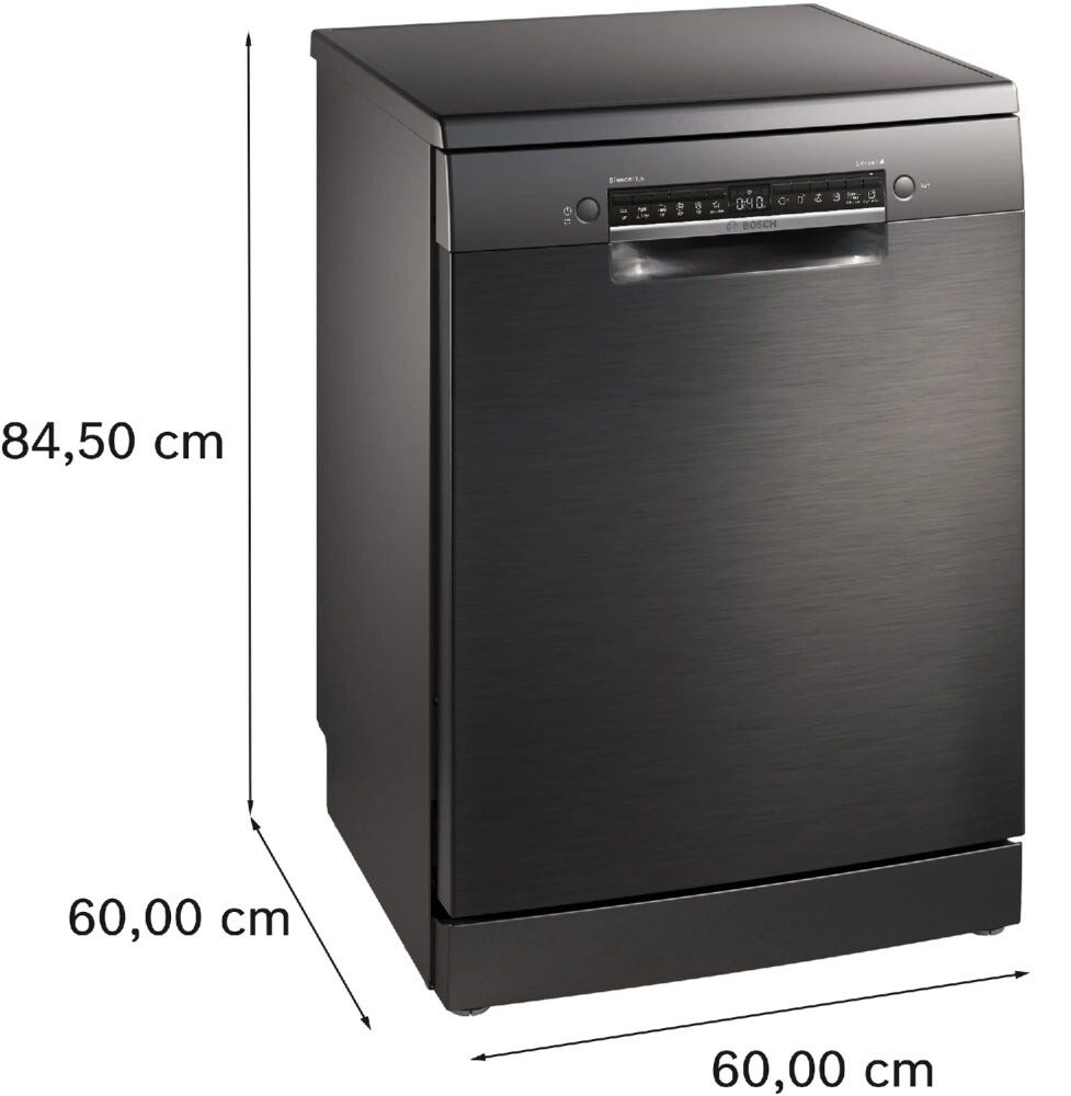 Bosch SMS4ENC06E 4 Lavastoviglie a libera installazione cm. 60 - 13 coperti - inox nero