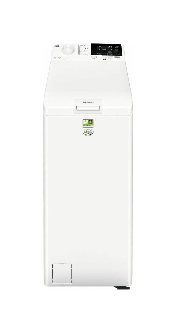 AEG LTR6G37A Serie 6000 Prosense® Lavatrice a carica dall'alto cm. 40 - 7 kg - bianco