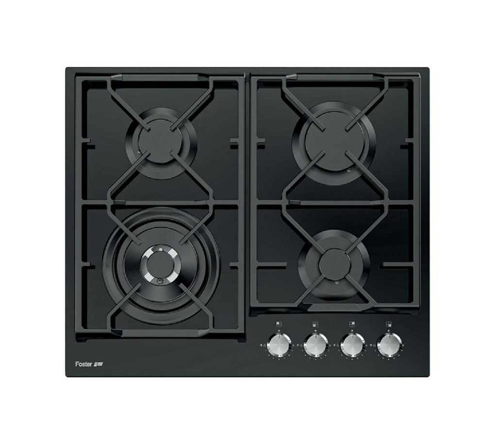Foster 7041632 Power Glass Piano cottura a gas cm 60 - vetro nero