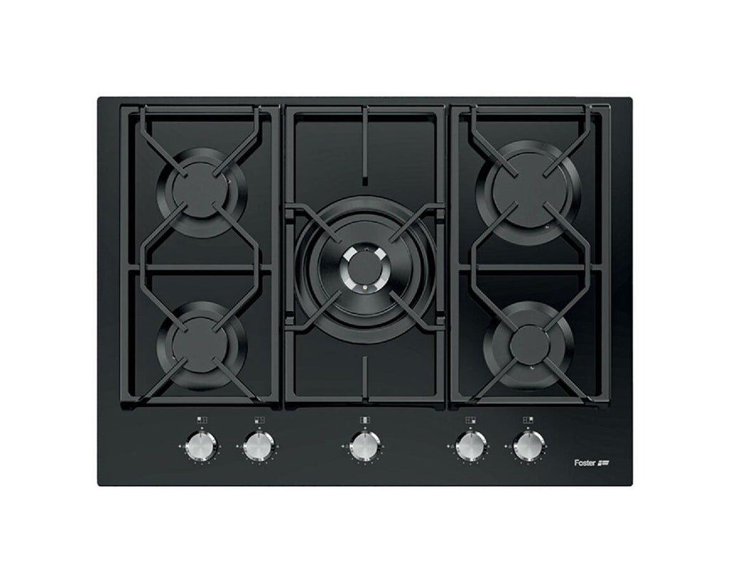 Foster 7042632 Power Glass Piano cottura a gas cm 70 - vetro nero