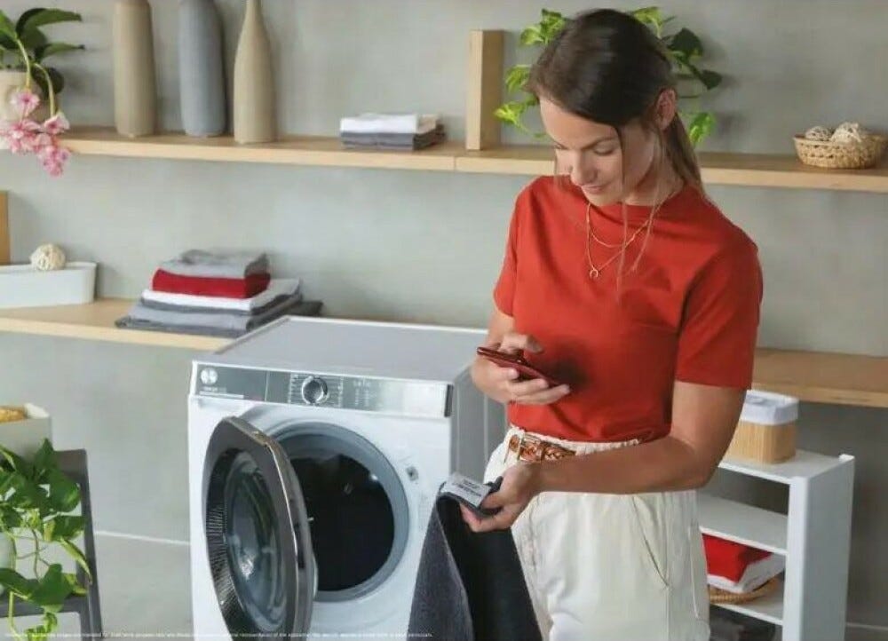 Hoover H5WPB610AMBC8-S Lavatrice cm. 60 - capacità 10 kg - bianco
