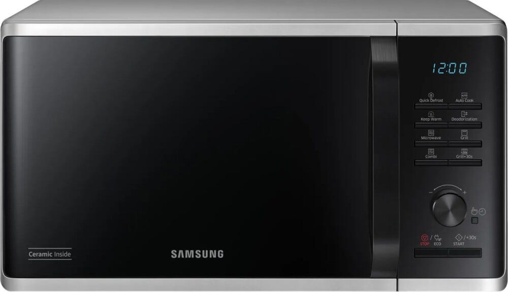 Samsung MG2AK3515AS/EG Forno microonde con grill cm. 19 - silver