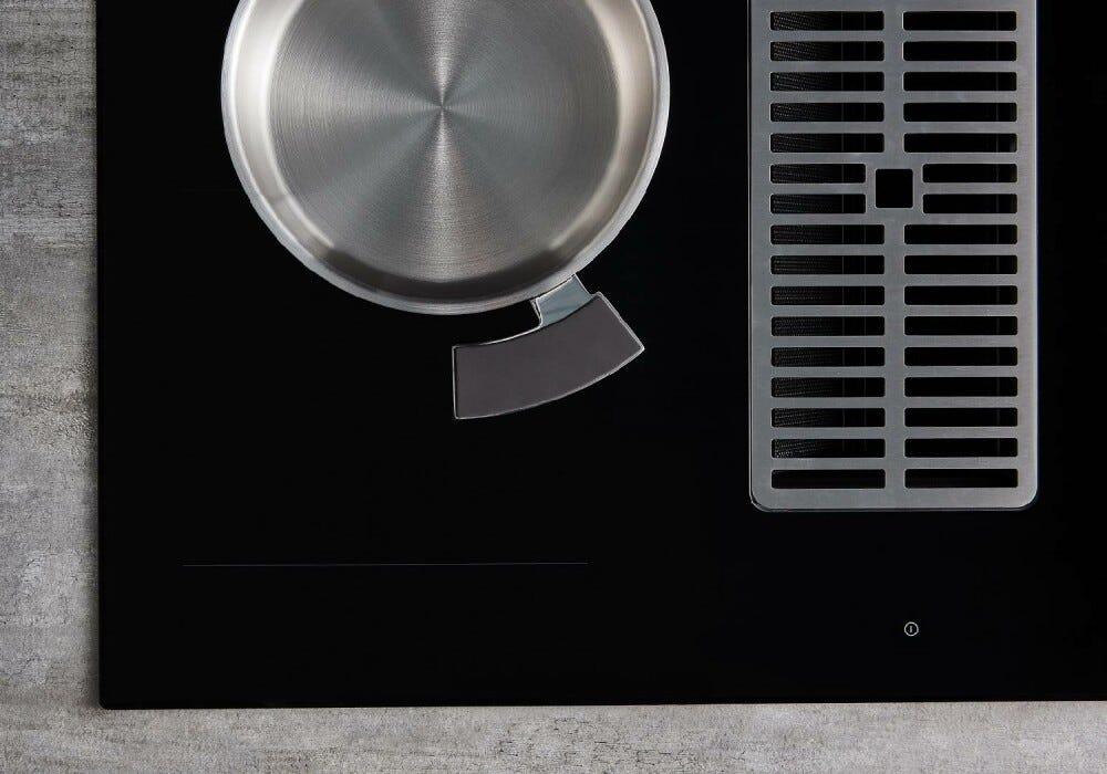 Foster 7392246 Arya Piano cottura a induzione cm 82 con cappa integrata - vetroceramica nero