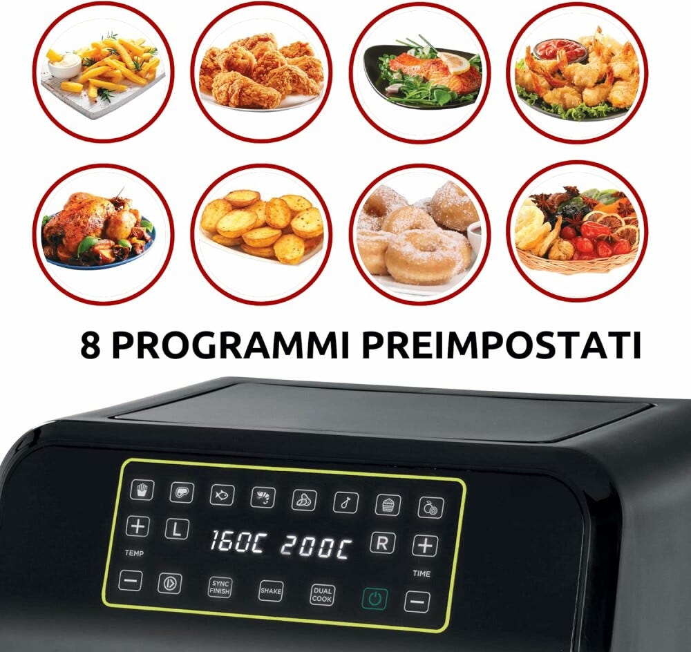 Ariete 4623/00 Friggitrice ad aria 8 lt - nero