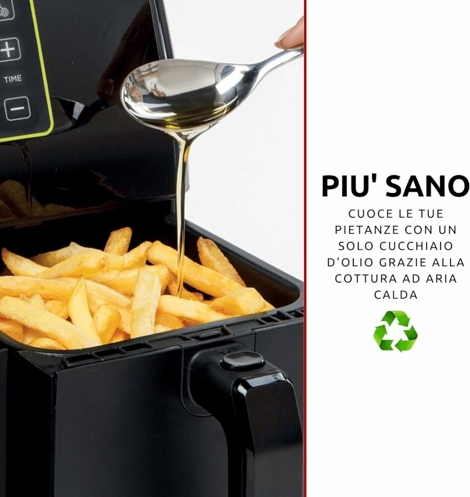 Ariete 4623/00 Friggitrice ad aria 8 lt - nero
