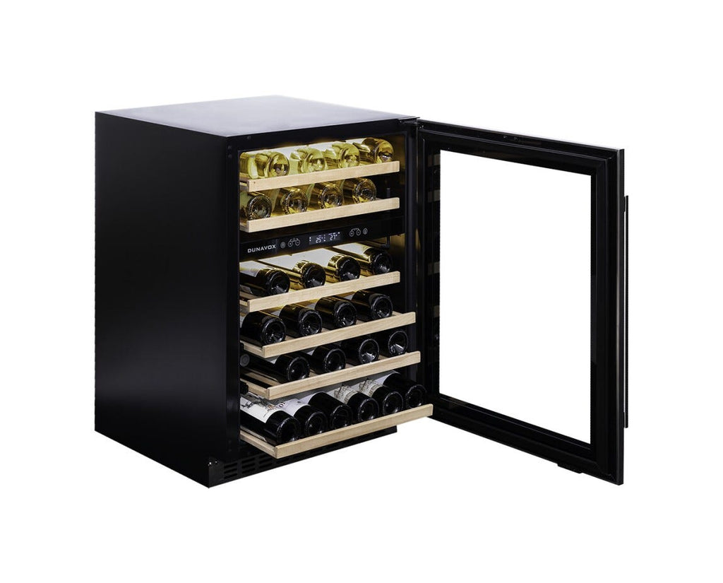 Dunavox DAUF-46.145DSS Flow-46D Cantina vini da incasso cm. 60 - 46 bottiglie - inox