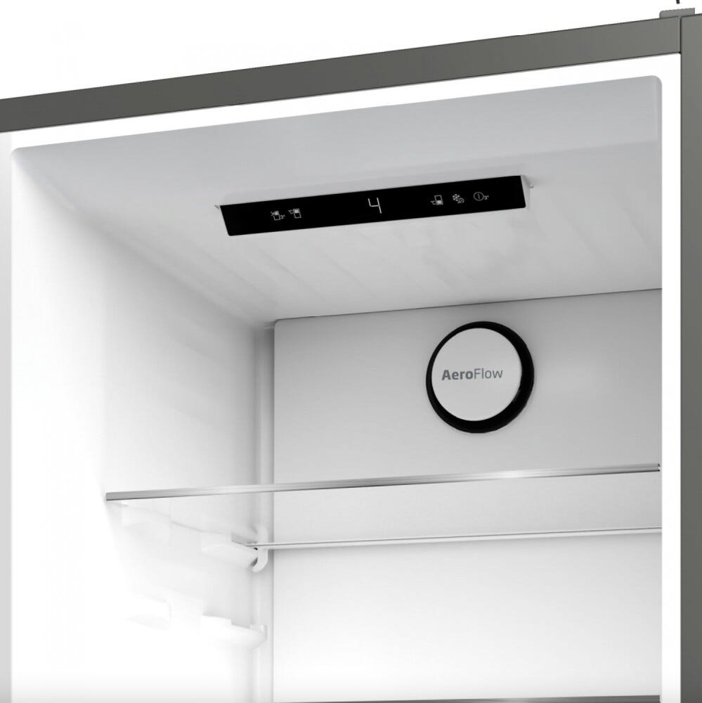 Beko B5XRCNA406HG bPRO 500 Frigorifero con congelatore a libera installazione cm. 60 h. 204 - lt. 355 - grigio