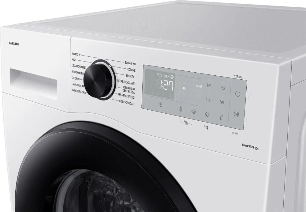 Samsung WW80CGC04DAHET Crystal Clean™ Lavatrice cm. 60 - capacità 8 kg - bianco
