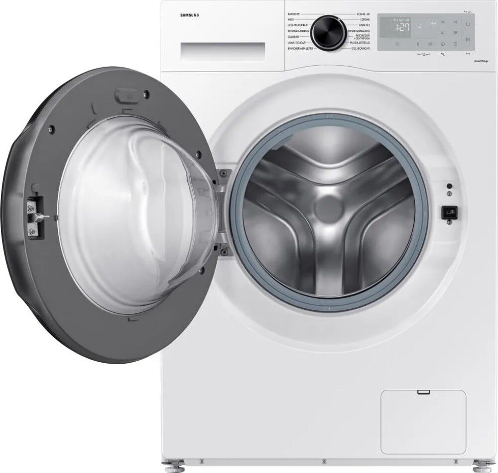 Samsung WW80CGC04DAHET Crystal Clean™ Lavatrice cm. 60 - capacità 8 kg - bianco