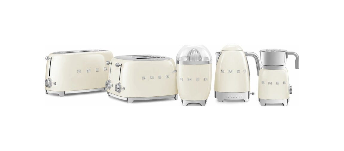 Smeg Selection CJF11CREU 50'S Style Spremiagrumi - panna lucido
