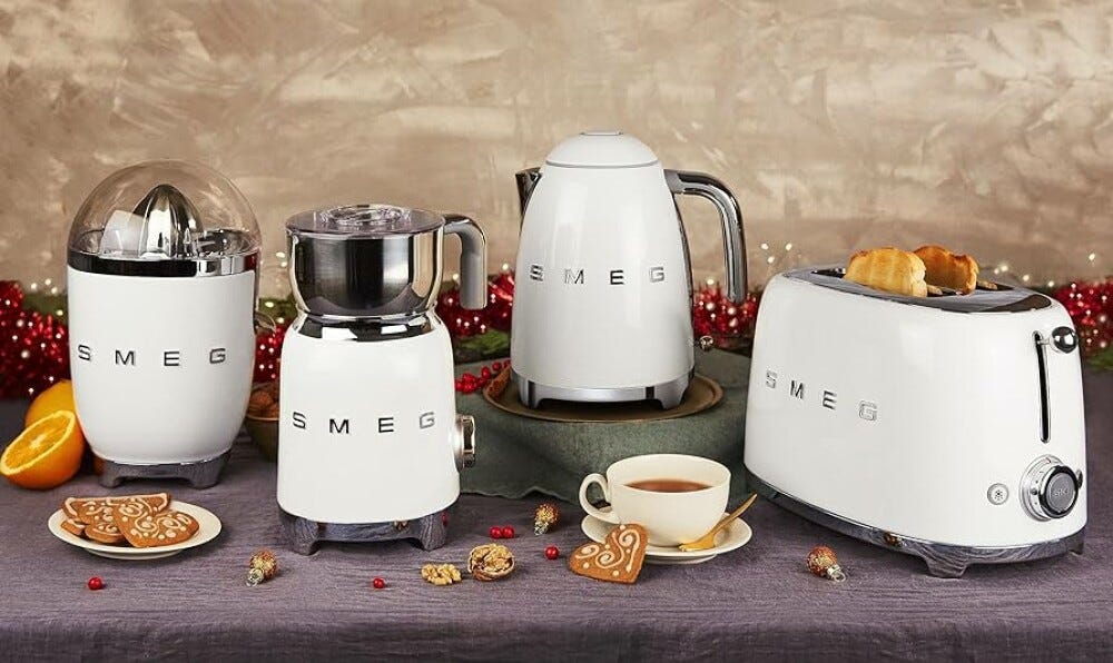 Smeg Selection CJF11WHEU 50's Style Spremiagrumi - bianco lucido