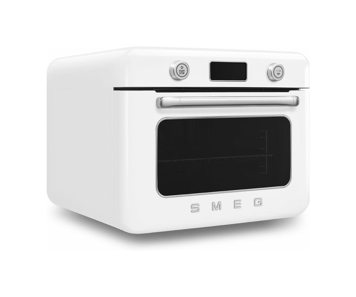 Smeg Selection COF01WHEU 50's Style Forno combinato a vapore cm. 50 - bianco lucido