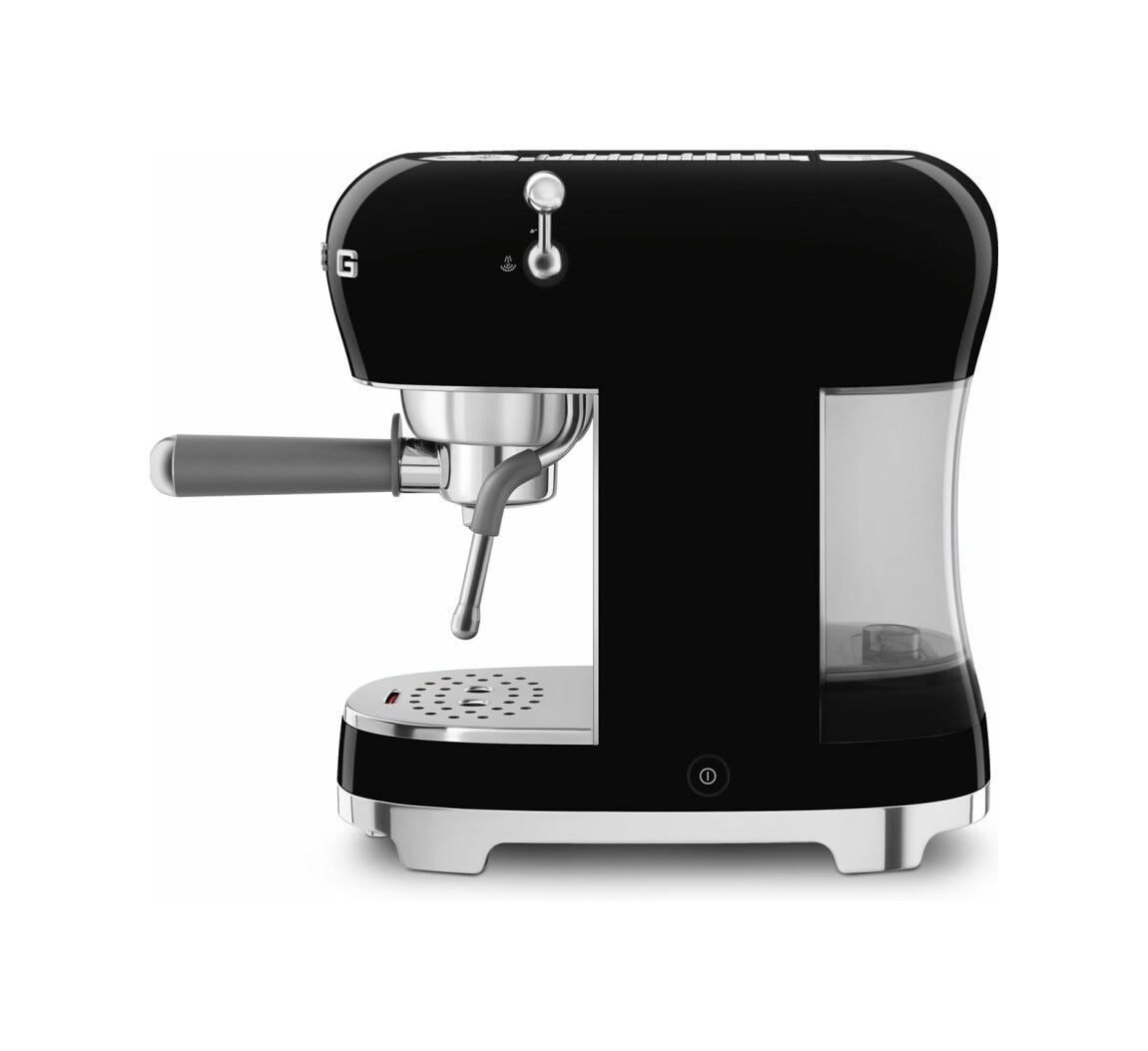 Smeg Selection ECF02BLEU 50's Style Macchina da caffè espresso manuale - nero lucido