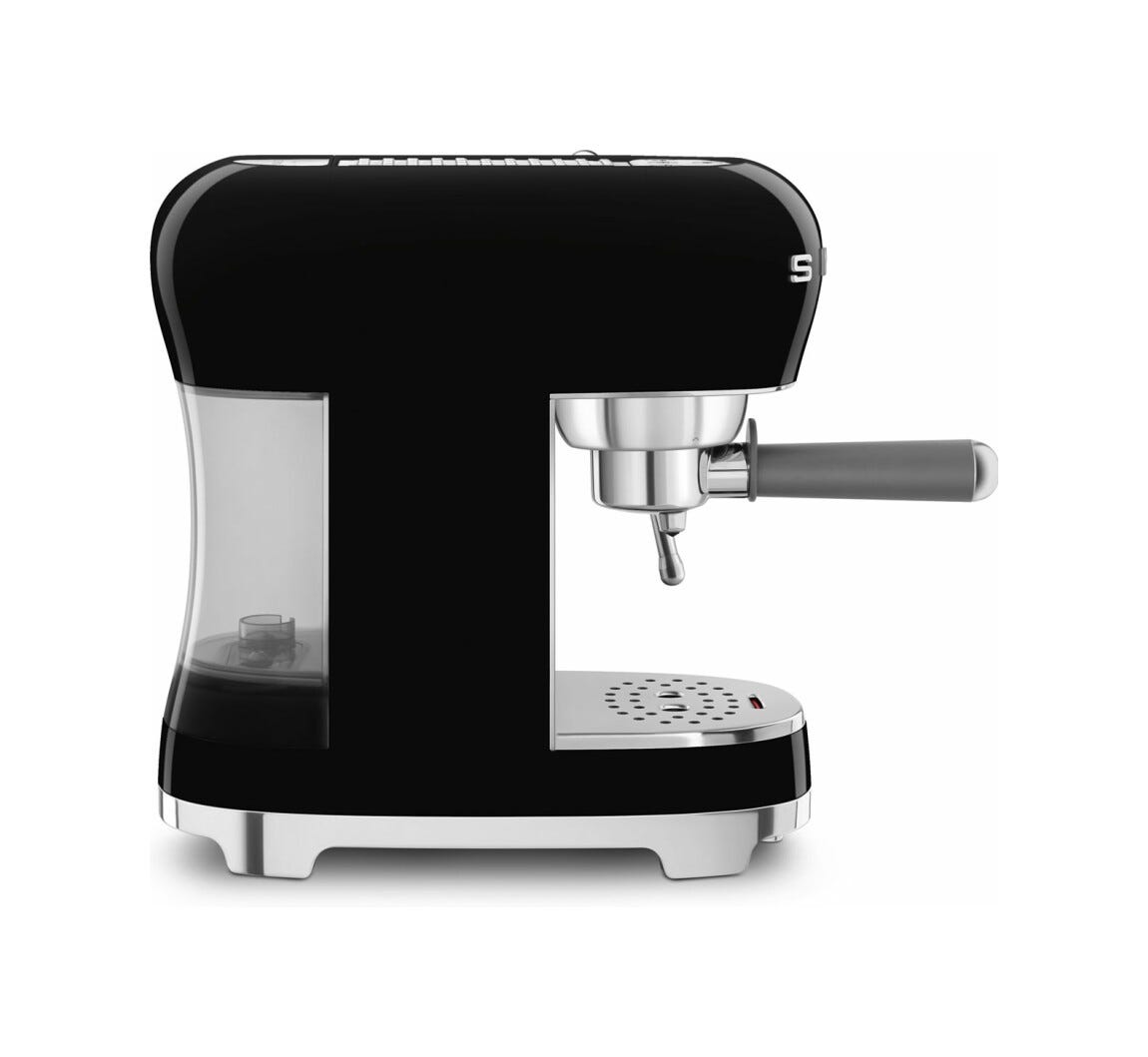 Smeg Selection ECF02BLEU 50's Style Macchina da caffè espresso manuale - nero lucido