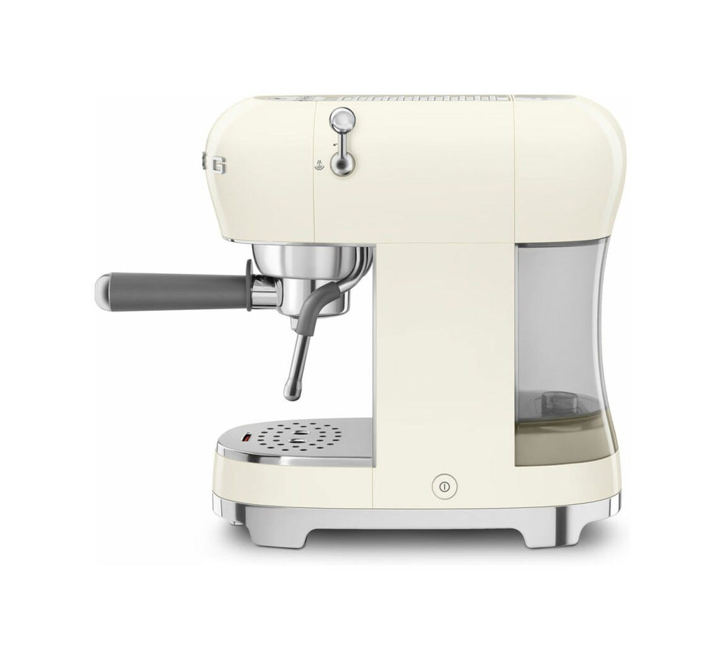 Smeg Selection ECF02CREU 50's Style Macchina da caffè espresso manuale - panna lucido