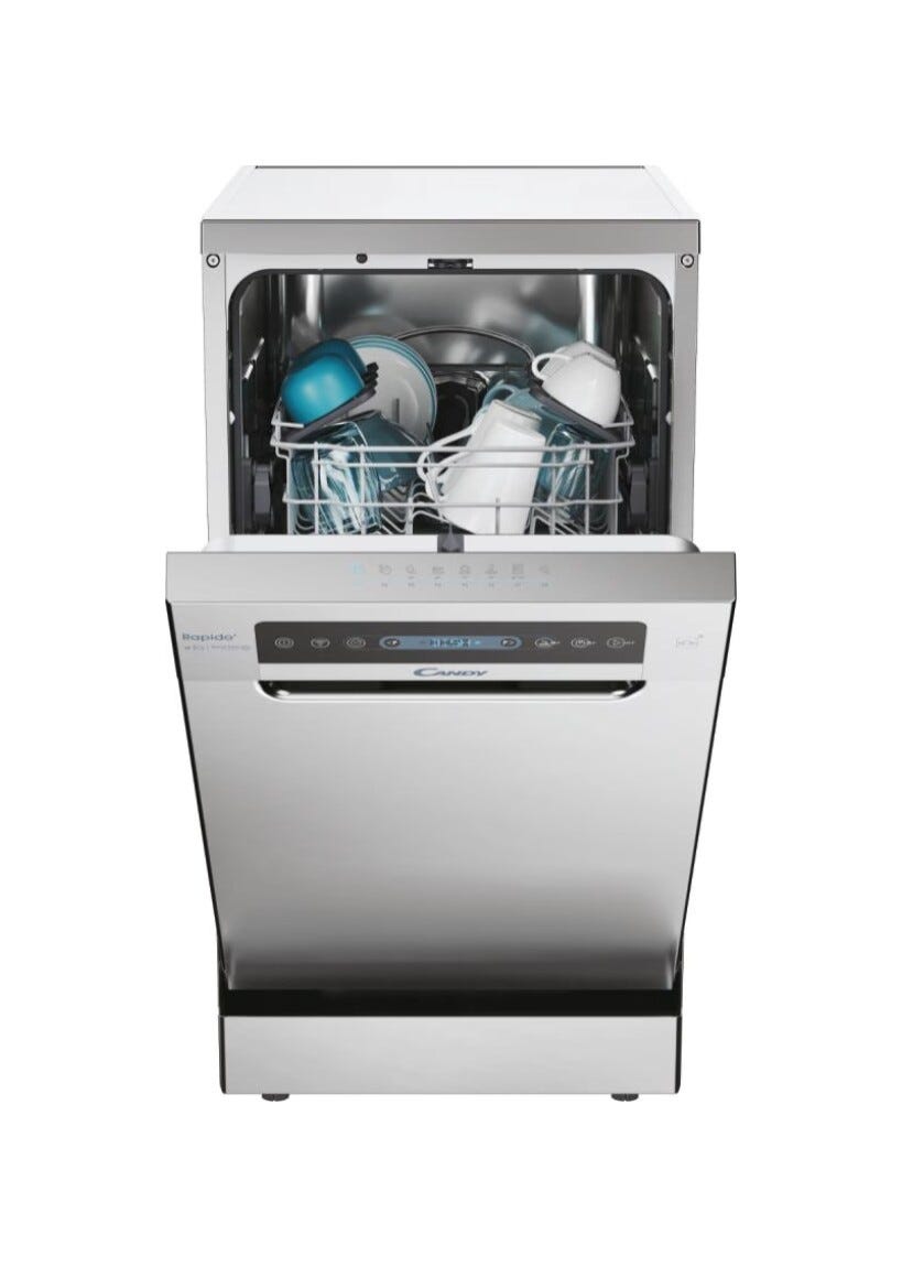 Candy CF0C7SB0FX Lavastoviglie a libera installazione cm. 45 - 10 coperti - inox