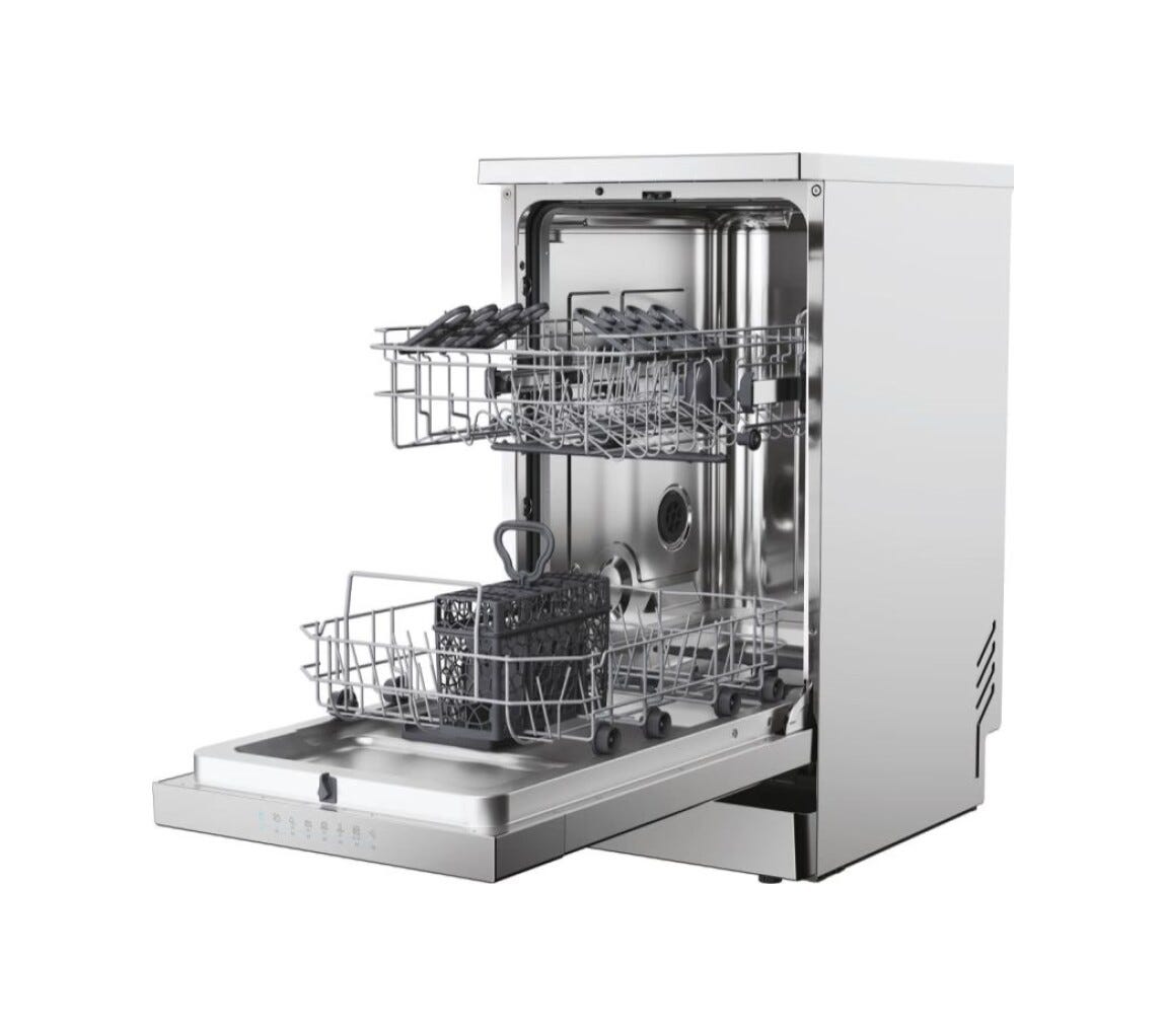 Candy CF0C7SB0FX Lavastoviglie a libera installazione cm. 45 - 10 coperti - inox