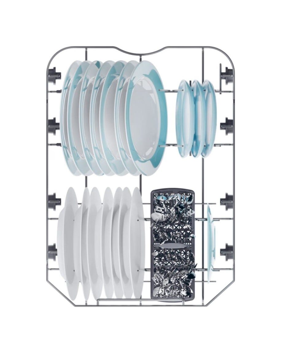 Candy CF0C7SB0FX Lavastoviglie a libera installazione cm. 45 - 10 coperti - inox