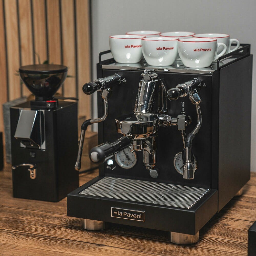 La pavoni LPSCVB01EU Nuova Cellini Evoluzione Macchina per caffè semi-automatica - nero
