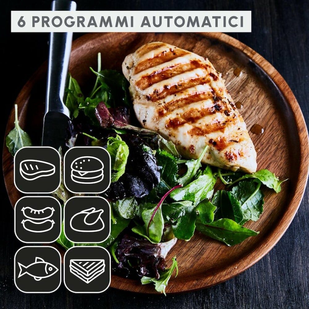 Moulinex GI717810 Optigrill+ Griglia elettrica - nero