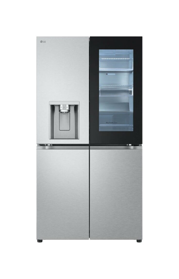 LG GMG960MBJE InstaView Frigorifero con congelatore 4 porte - cm. 91 h. 179 - lt. 638 - metal sorbet