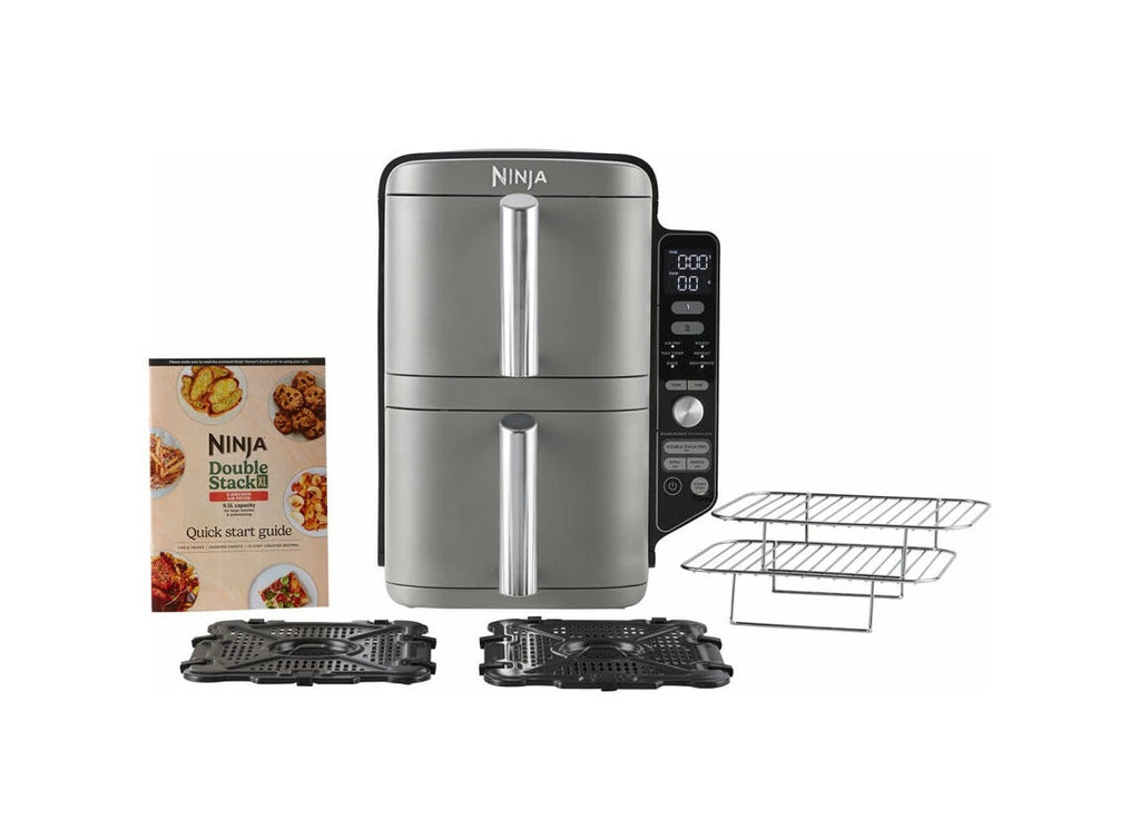 Ninja SL400EU Double Stack XL Friggitrice ad aria doppio cestello verticale 9,5 l - grigio