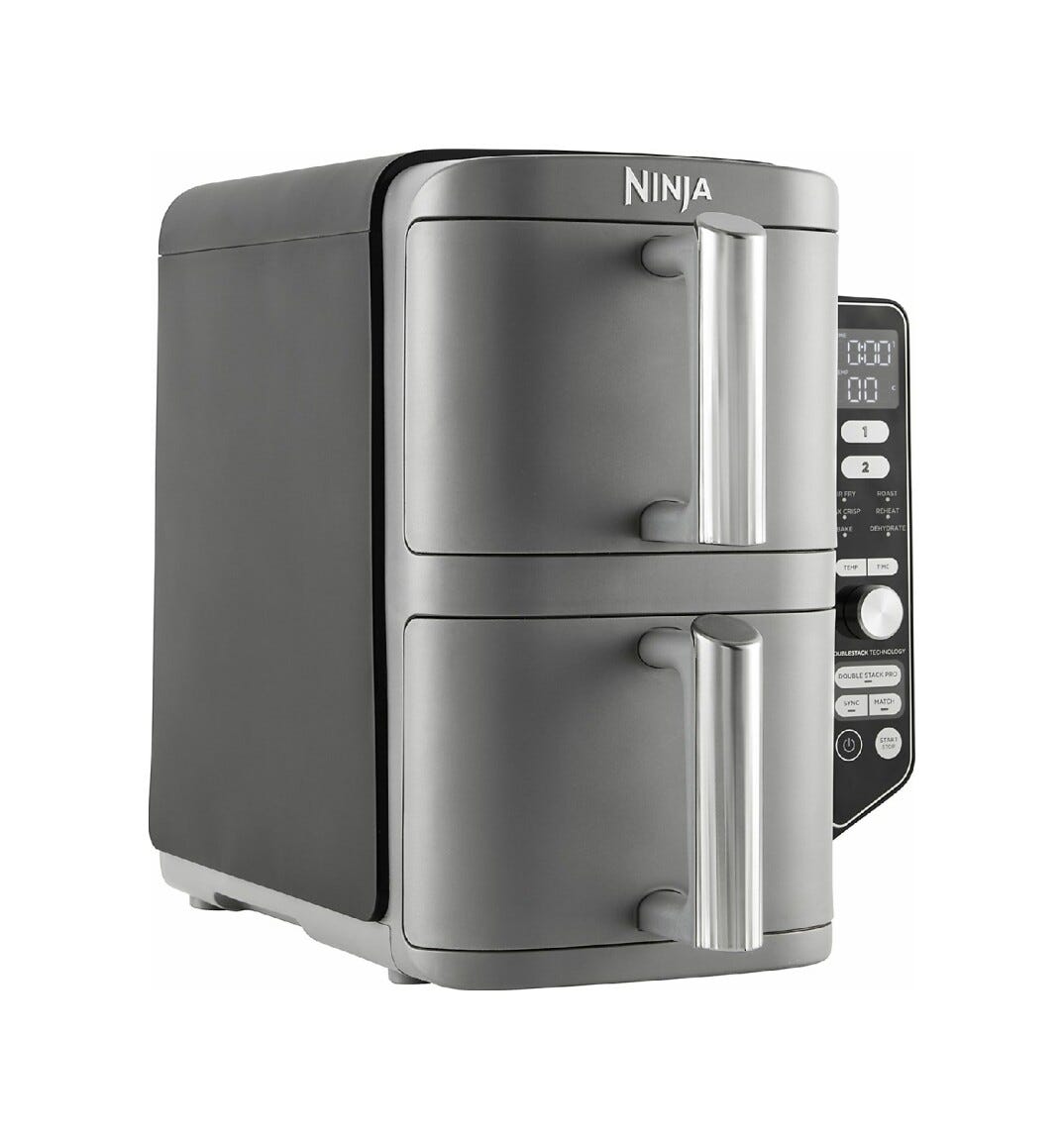Ninja SL400EU Double Stack XL Friggitrice ad aria doppio cestello verticale 9,5 l - grigio