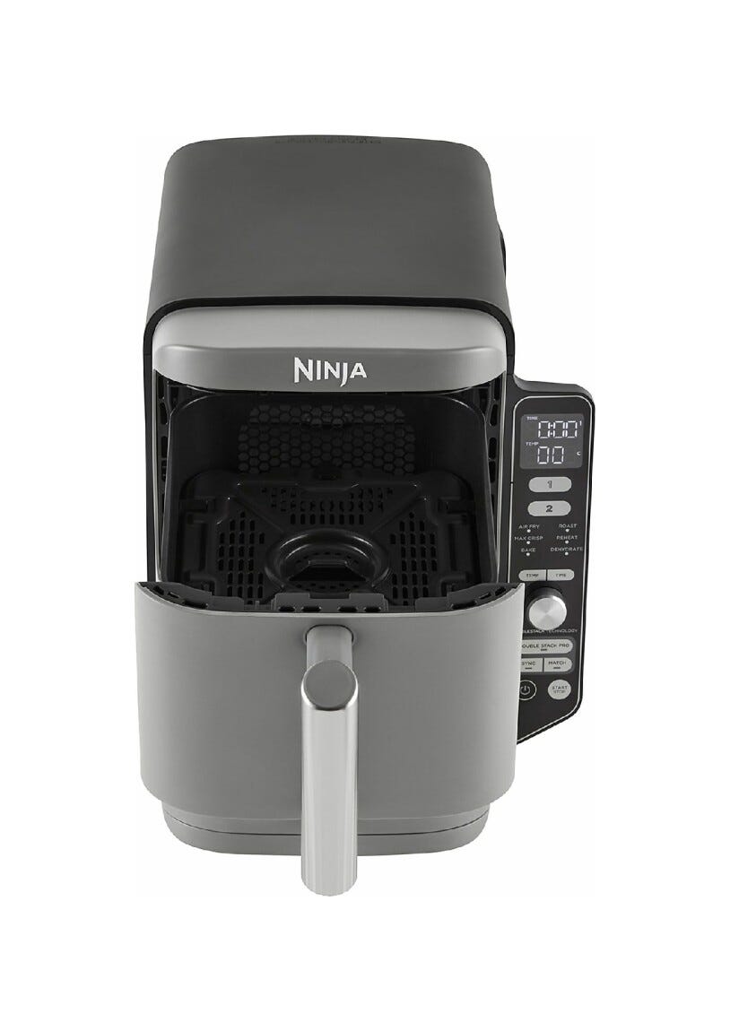 Ninja SL400EU Double Stack XL Friggitrice ad aria doppio cestello verticale 9,5 l - grigio