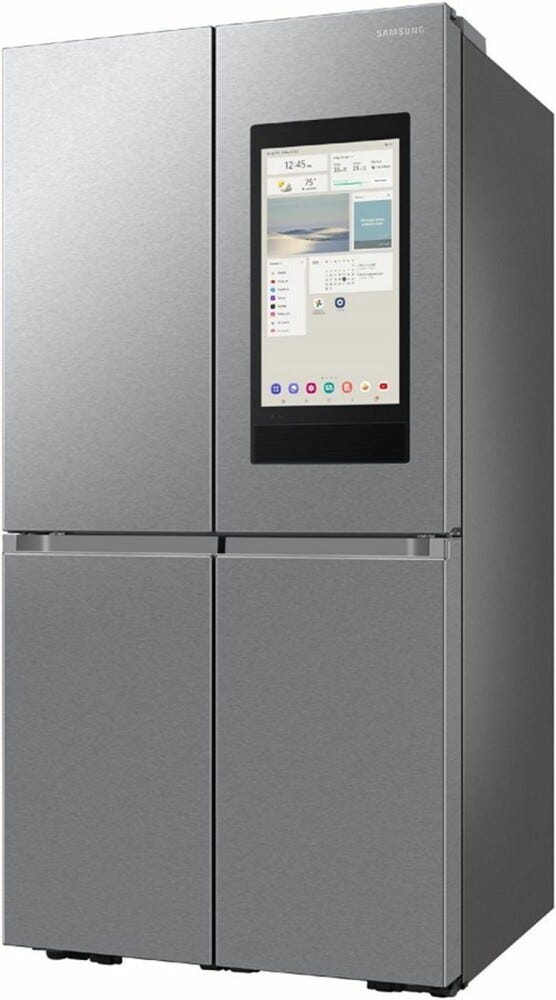 Samsung RF65DG9H0ESREF Family Hub™ AI Frigorifero con congelatore 4 porte a libera installazione cm. 91 h. 183 - lt. 636 - inox spazzolato
