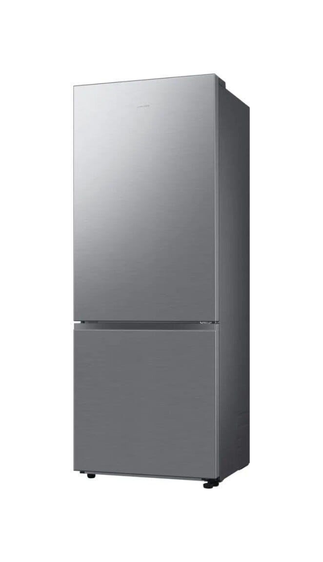 Samsung RB53DG706BS9EF FIRST 75 AI Frigorifero con congelatore a libera installazione cm. 76 h. 203 - lt. 538 - metal inox