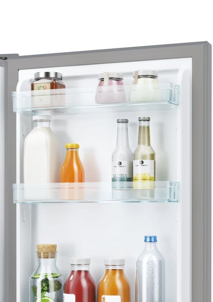 Candy CCT3L517ES Frigorifero con congelatore a libera installazione - cm. 55 h 176 - lt. 260 - inox