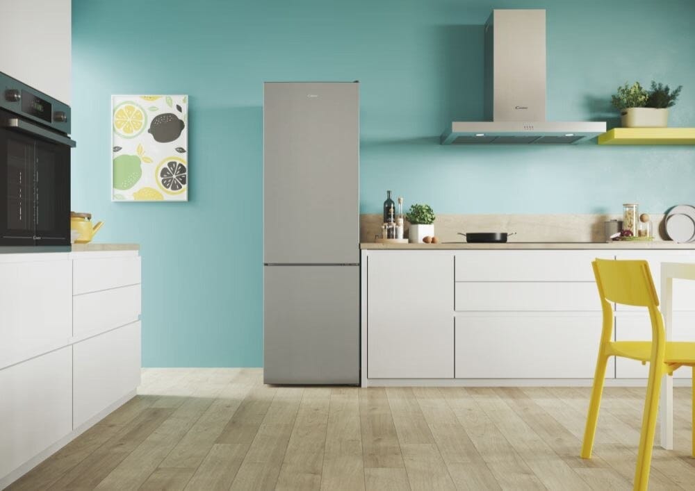 Candy CCT3L517ES Frigorifero con congelatore a libera installazione - cm. 55 h 176 - lt. 260 - inox
