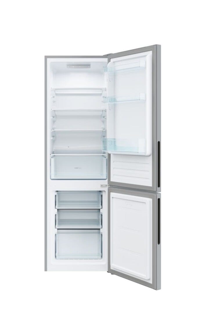 Candy CCT3L517ES Frigorifero con congelatore a libera installazione - cm. 55 h 176 - lt. 260 - inox