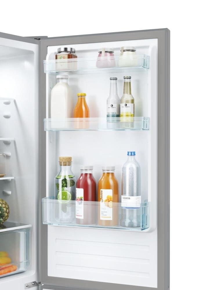 Candy CCT3L517ES Frigorifero con congelatore a libera installazione - cm. 55 h 176 - lt. 260 - inox