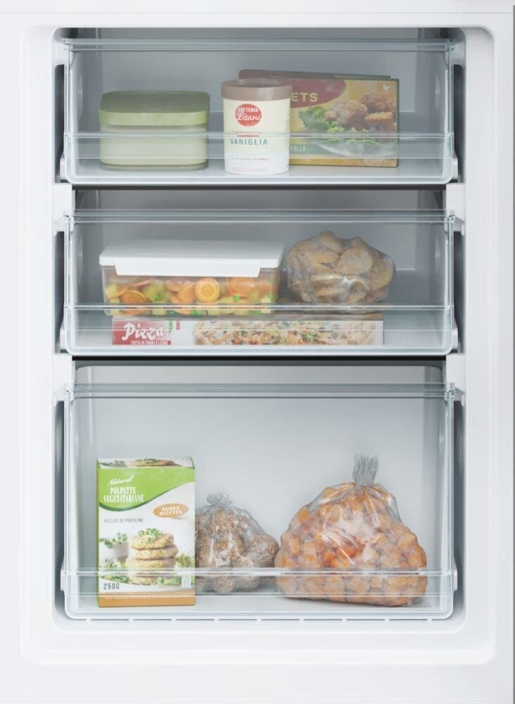 Candy CCT3L517ES Frigorifero con congelatore a libera installazione - cm. 55 h 176 - lt. 260 - inox