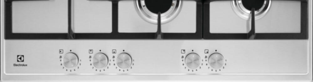 Electrolux KGS75662SX SlimLine 600 Piano cottura a gas cm. 75 - inox antimpronta