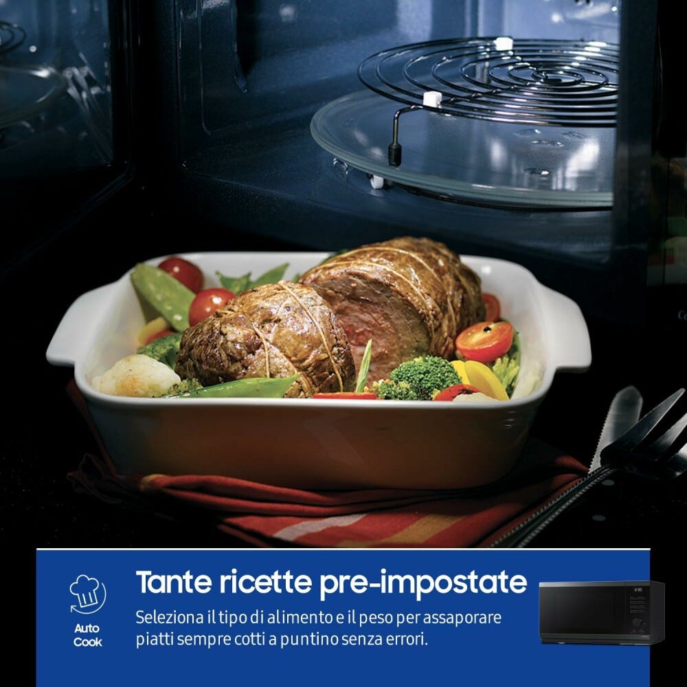 Samsung MG23DG4524AGE1 Forno microonde con grill cm. 49 - nero