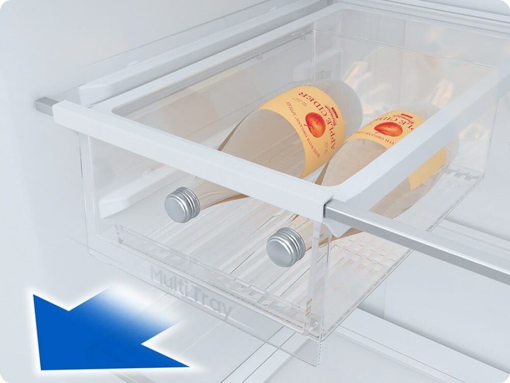 Samsung RB50DG602ES9 FIRST 75 AI Frigorifero con congelatore a libera installazione cm. 76 h. 192 - lt. 508 - metal inox