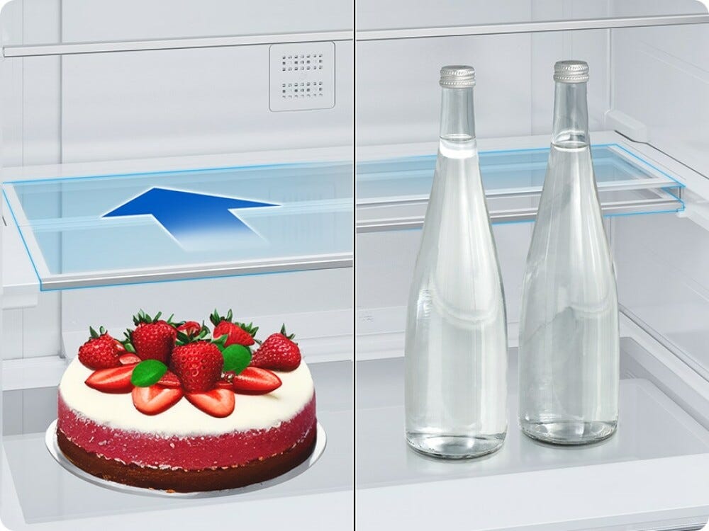 Samsung RB50DG602ES9 FIRST 75 AI Frigorifero con congelatore a libera installazione cm. 76 h. 192 - lt. 508 - metal inox