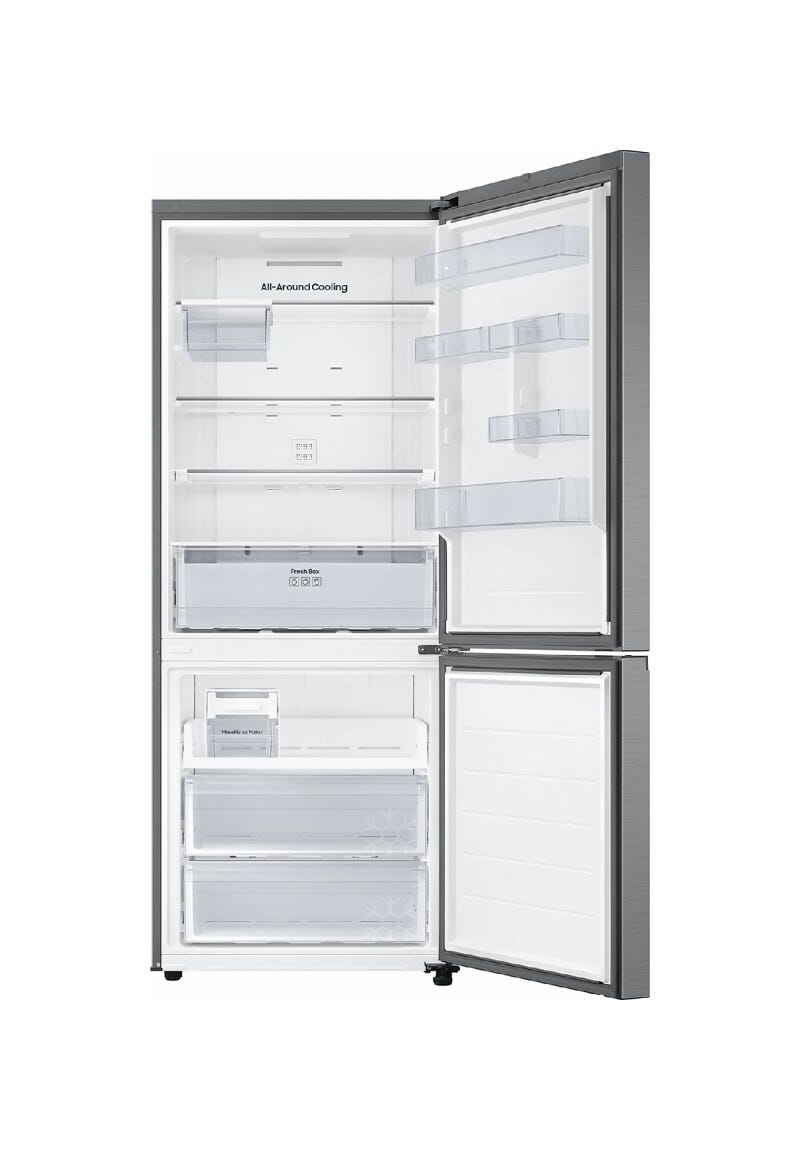 Samsung RB50DG602ES9 FIRST 75 AI Frigorifero con congelatore a libera installazione cm. 76 h. 192 - lt. 508 - metal inox