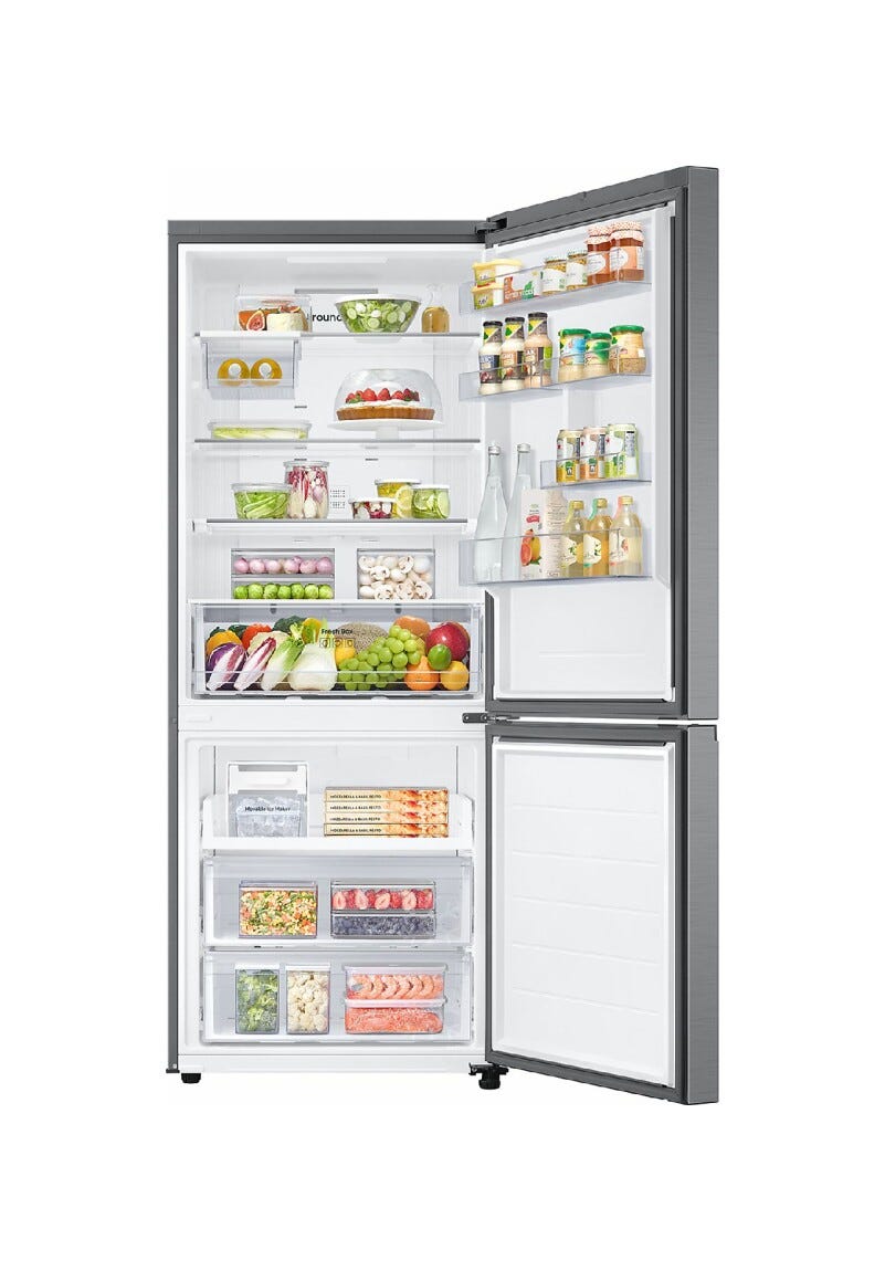 Samsung RB50DG602ES9 FIRST 75 AI Frigorifero con congelatore a libera installazione cm. 76 h. 192 - lt. 508 - metal inox