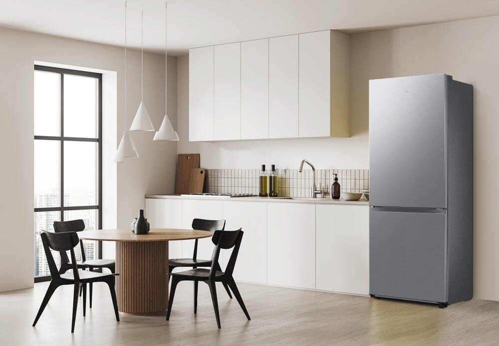 Samsung RB50DG602ES9 FIRST 75 AI Frigorifero con congelatore a libera installazione cm. 76 h. 192 - lt. 508 - metal inox