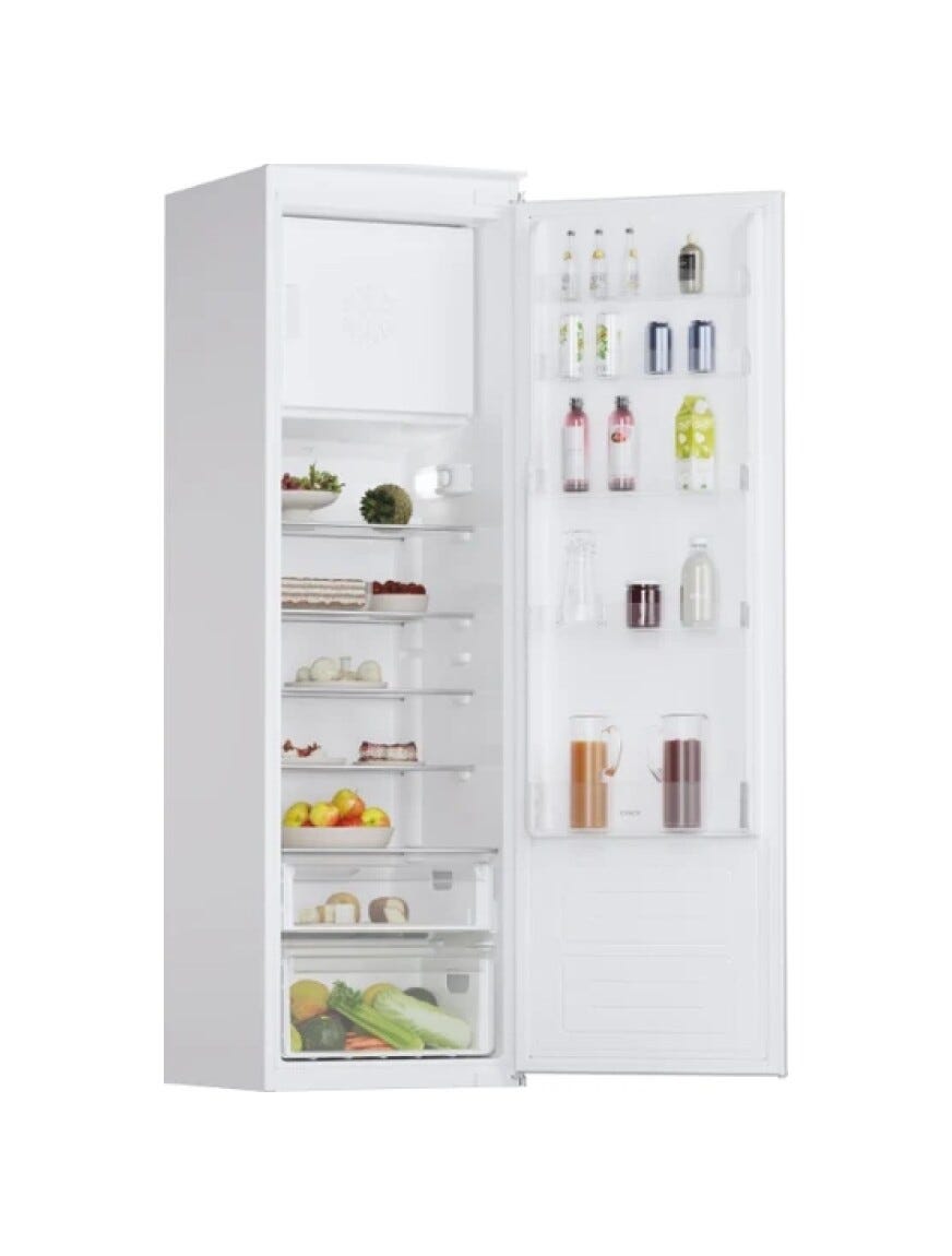 Candy CM4S518EW Frigorifero con congelatore da incasso cm. 54 h. 177 - lt. 286