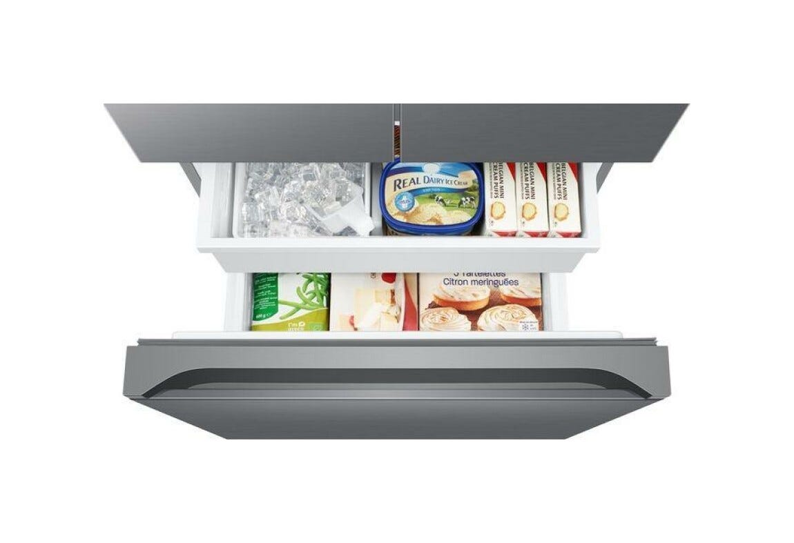 Samsung RF50C510ES9 Frigorifero con congelatore a libera installazione french door cm. 82 h. 177 - lt. 496 - refined inox