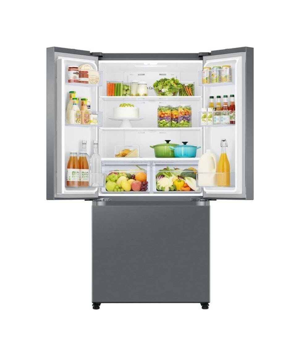 Samsung RF50C510ES9 Frigorifero con congelatore a libera installazione french door cm. 82 h. 177 - lt. 496 - refined inox