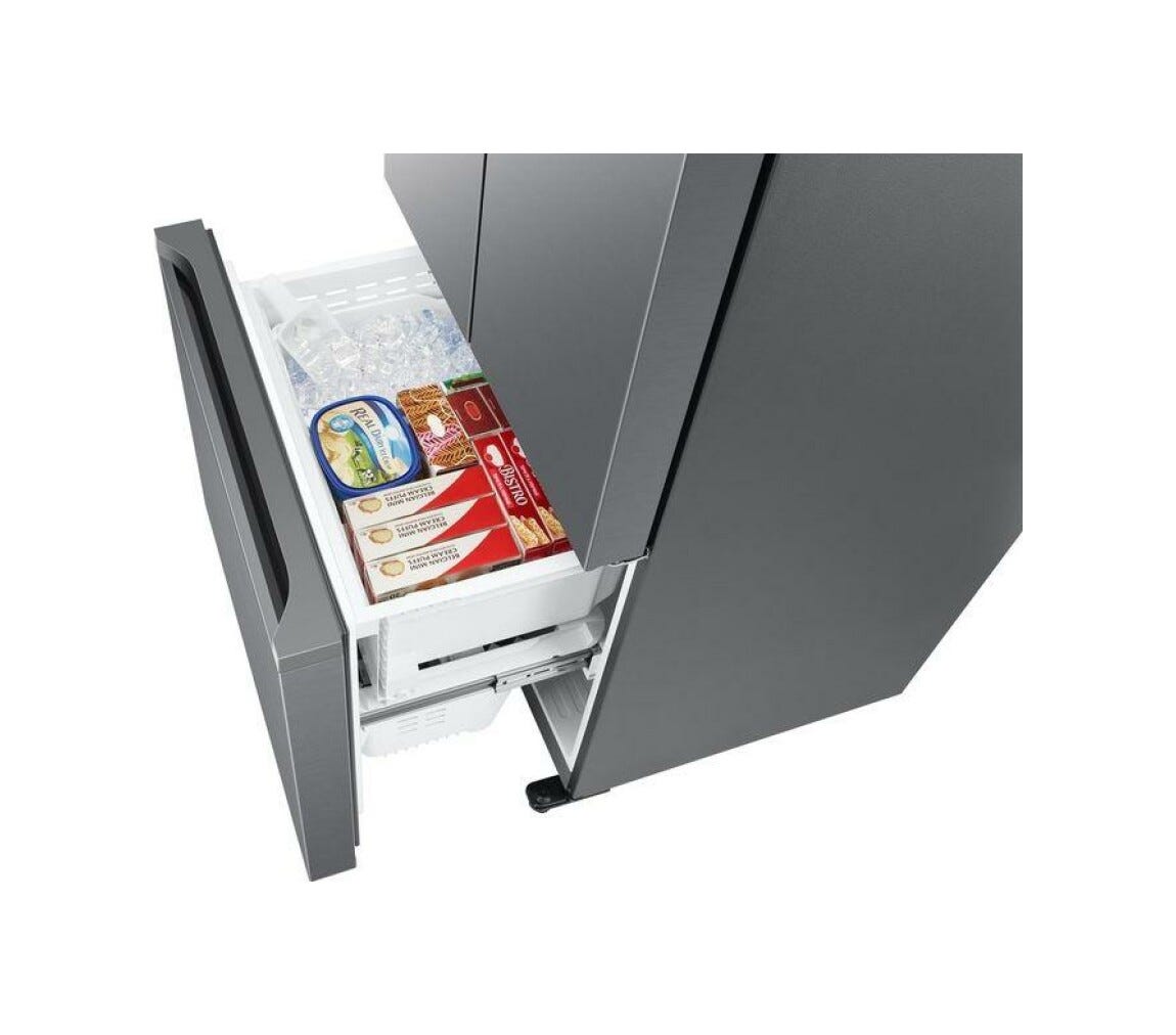 Samsung RF50C510ES9 Frigorifero con congelatore a libera installazione french door cm. 82 h. 177 - lt. 496 - refined inox